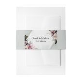 Blush Botanical Belly Band Uitnodigingen Wikkel (Voorkant Voorbeeld)