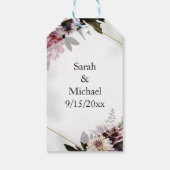 Blush Botanical Cadeaulabel (Achterkant)