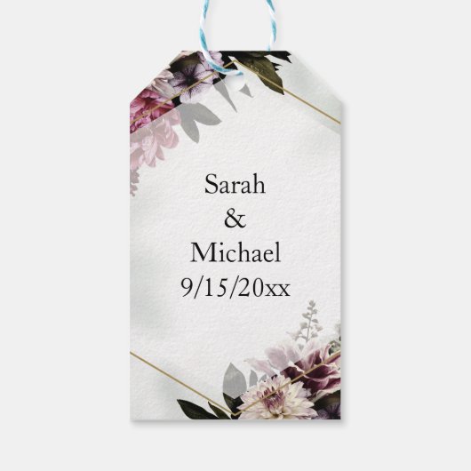 Blush Botanical  Cadeaulabel (Achterkant)