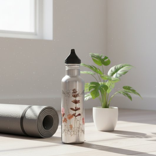 Blush Botanical Paper Flowers"A GIFT Just For You" Waterfles