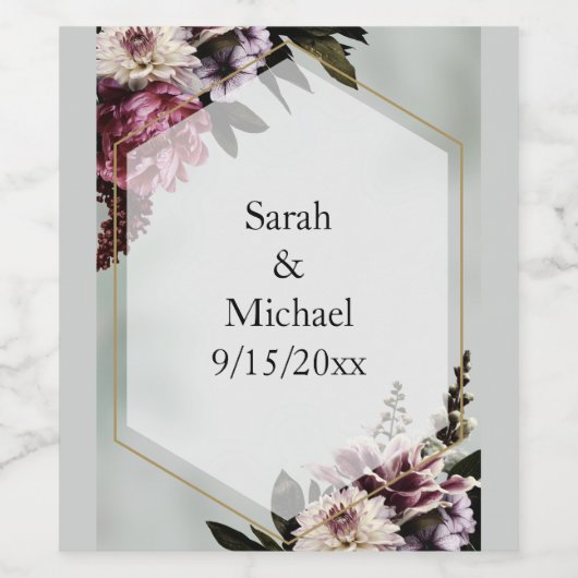 Blush Botanical  Wijn Etiket (Enkel label)