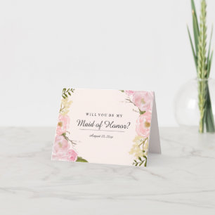 Blush Botanical Wil Je Mijn Getuige Zijn Kaart