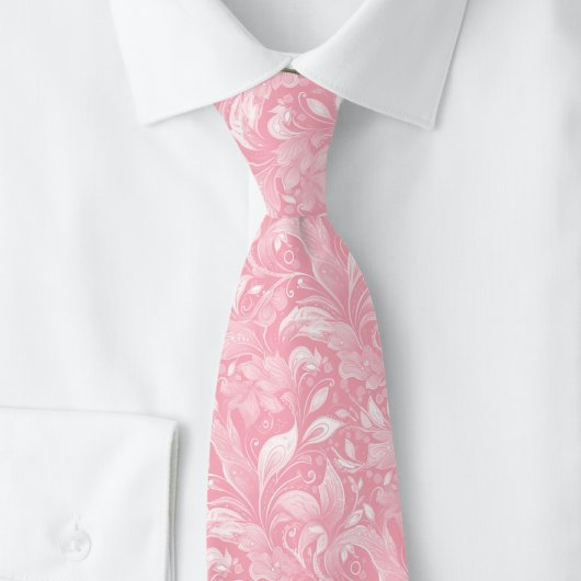Blush Botanische Batik Stropdas