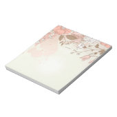  Blush Botanische Bloemen Custom Notitieblok (Linkerzijde)