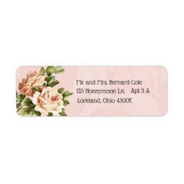 Blush Botanische  Roos Etiket