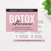 Blush Botox Injectie Nazorg Kaart (Bureau)