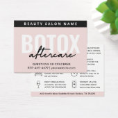 Blush Botox Injectie Nazorg Kaart (Bureau)