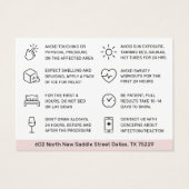 Blush Botox Injectie Nazorg Kaart (Achterkant)