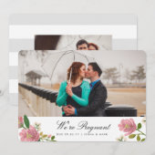 Blush Bouquet aankondiging zwangerschap (Voorkant / Achterkant)