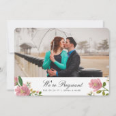 Blush Bouquet aankondiging zwangerschap (Voorkant)