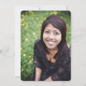 Blush Bouquet Afstudeerder Party Kaart (Achterkant)