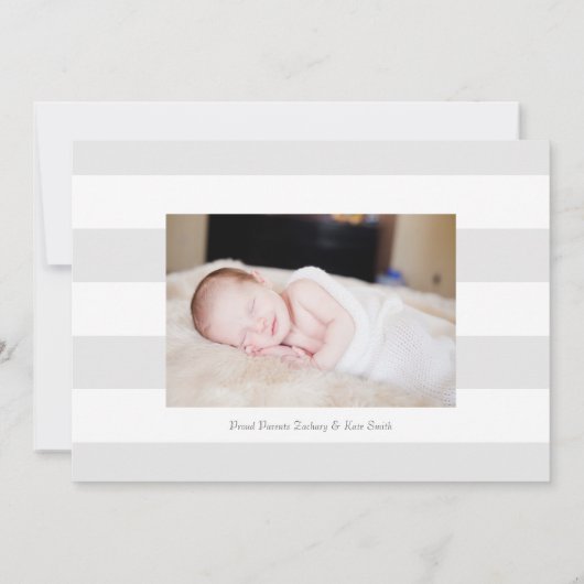 Blush Bouquet Birth Announcement Aankondiging (Achterkant)