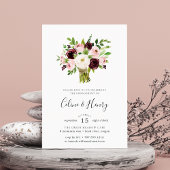 Blush Bouquet Engagement Party Kaart