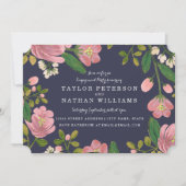 Blush Bouquet Engagement Party Kaart (Voorkant)