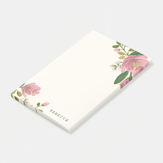 Blush Bouquet Post-it® Notes (Schuin)