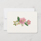 Blush Bouquet Respons Kaart (gedetailleerd) (Achterkant)