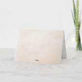 Blush Bourgogne Bloemen Waterverf bruiloft Bedankkaart (Achterkant)