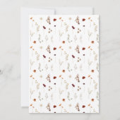 Blush Bourgogne Bruids Douche Uitnodiging (Achterkant)