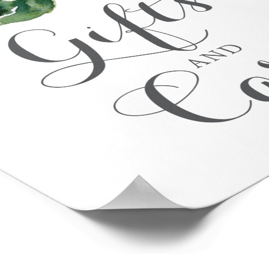 Blush Bourgogne Cadeaus en Kaarten Bord Poster (Hoek)