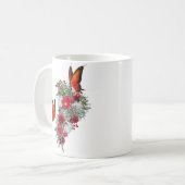 Blush, Bourgogne en White Roses Bouquets Koffiemok (Voorkant links)