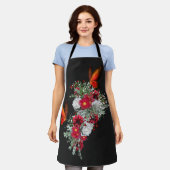 Blush, Bourgogne en White Roses Bouquets Schort (Gedragen)