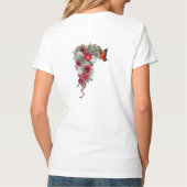 Blush, Bourgogne en White Roses Bouquets T-shirt (Achterkant)