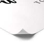 Blush Bourgogne Floral Welcome Weddenschap Poster (Hoek)