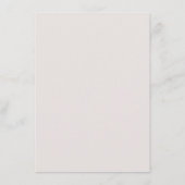 Blush Bourgogne Kaart voor Floral Wedding Details (Achterkant)