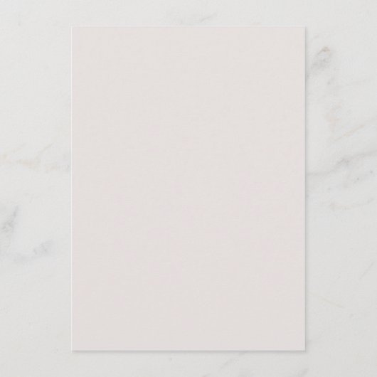 Blush Bourgogne Kaart voor Floral Wedding Details (Achterkant)