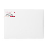 Blush Bourgogne Waterverf Floral Monogram Bruiloft (Voorkant)