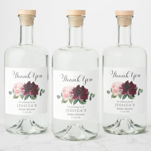 Blush Bourgogne Wijnfles Etiket (Flessen)