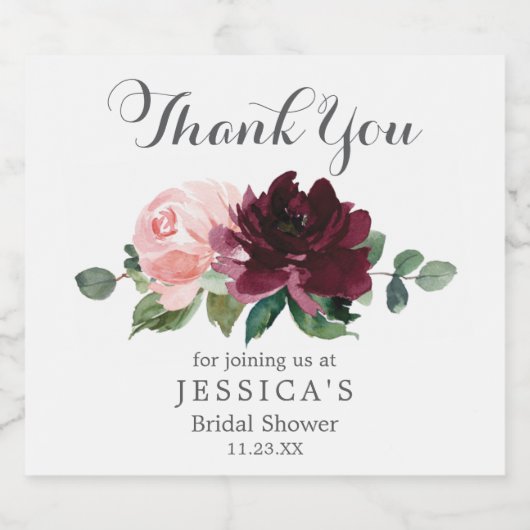 Blush Bourgogne Wijnfles Etiket (Enkel label)