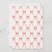 Blush Bow Santa Christmas Kaart (Achterkant)