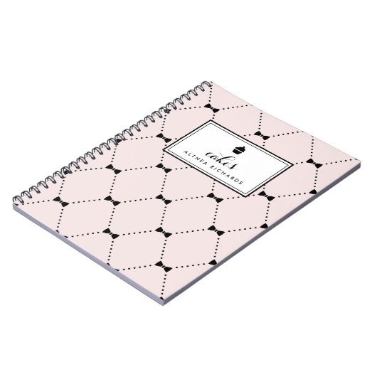 Blush Bow Stropdas Pattern | bakrecept Notitieboek (Linkerzijde)