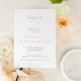 Blush Bow Vrijgezellenfeest Kaart