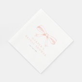  Blush Bow Vrijgezellenfeest Servet (Hoek)