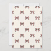 Blush & Bows Coquette Verjaardag Kaart (Achterkant)
