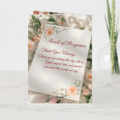 Blush & Breeze Modern Wedding Ceremony Program Programma (Achterkant)