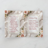 Blush & Breeze Modern Wedding Ceremony Program Programma (Binnen)