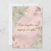 Blush & Breeze – Moderne Romantische RSVP Kaart (Achterkant)