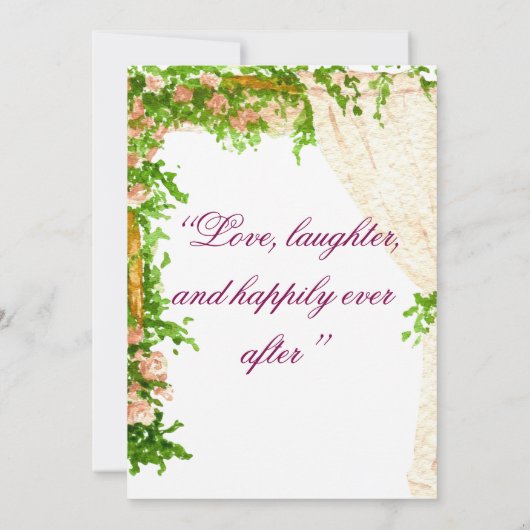 Blush & Breeze – Moderne romantische Save the Date (Achterkant)