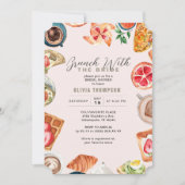 Blush Bridal Brunch Waffles Kaart (Voorkant)