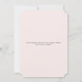 Blush Bridal Brunch Waffles Kaart (Achterkant)