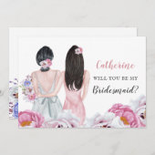 Blush Bride beste vriend van mij Kaart (Voorkant / Achterkant)