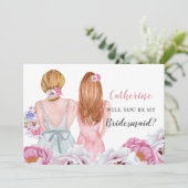 Blush Bride beste vriend van mij Kaart (Staand voorkant)