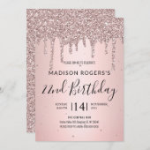 Blush bronzen jongedame kaart (Voorkant / Achterkant)