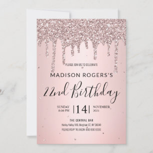 Blush bronzen jongedame kaart