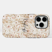  Blush Brown Bloemen Case-Mate iPhone Case (Achterkant (horizontaal))