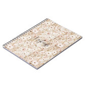 Blush Brown Bloemen Notitieboek (Linkerzijde)