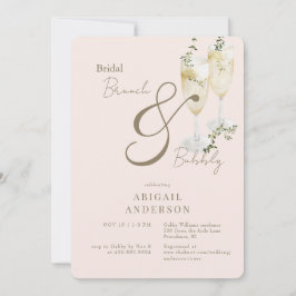Blush bruids brunch & bubbeldouche kaart